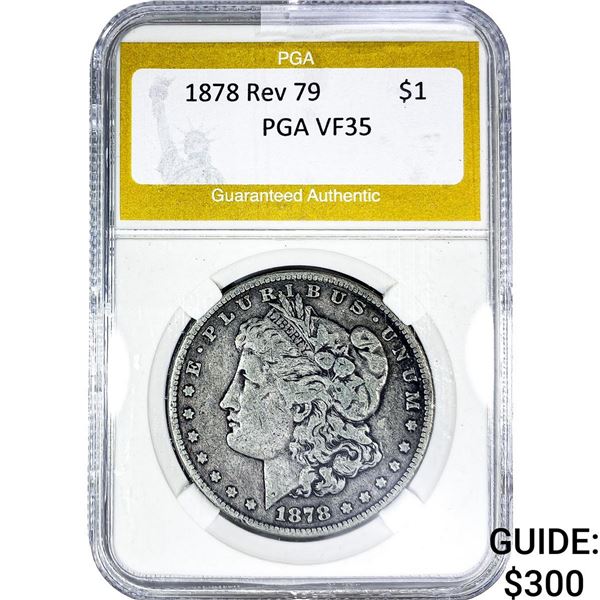1878 Rev 79 Morgan Silver Dollar PGA VF35