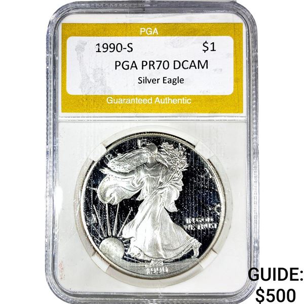 1990-S Silver Eagle PGA PR70 DCAM