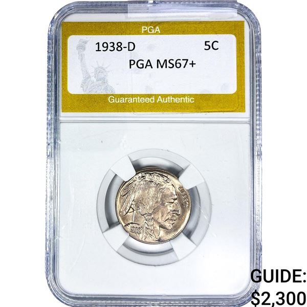 1938-D Buffalo Nickel PGA MS67+