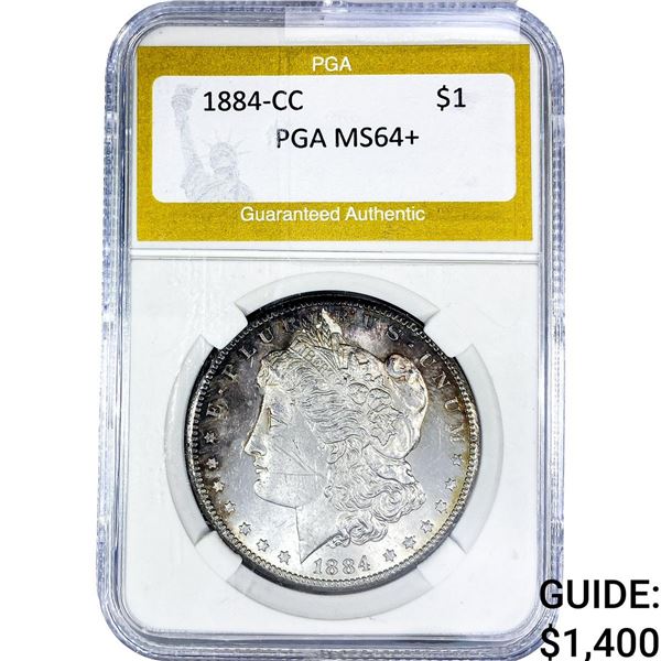 1884-CC Morgan Silver Dollar PGA MS64+
