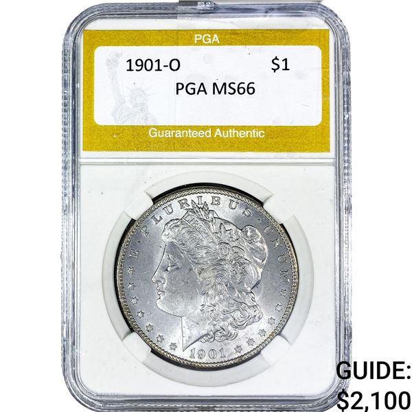 1901-O Morgan Silver Dollar PGA MS66