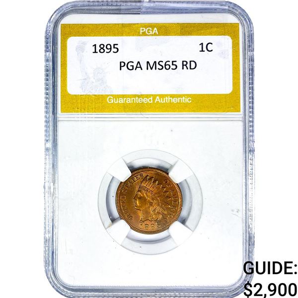 1895 Indian Head Cent PGA MS65 RD