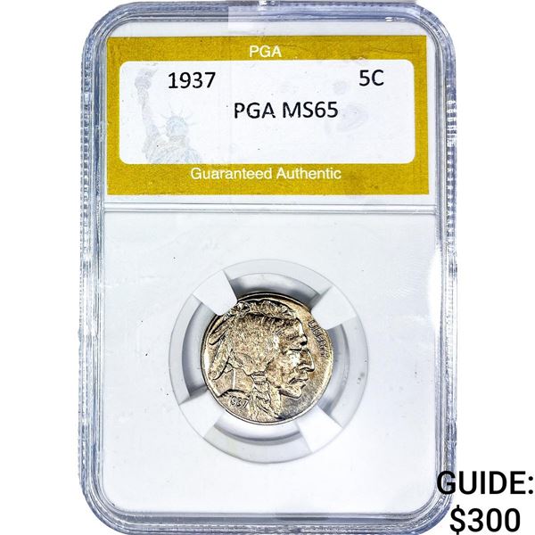 1937 Buffalo Nickel PGA MS65
