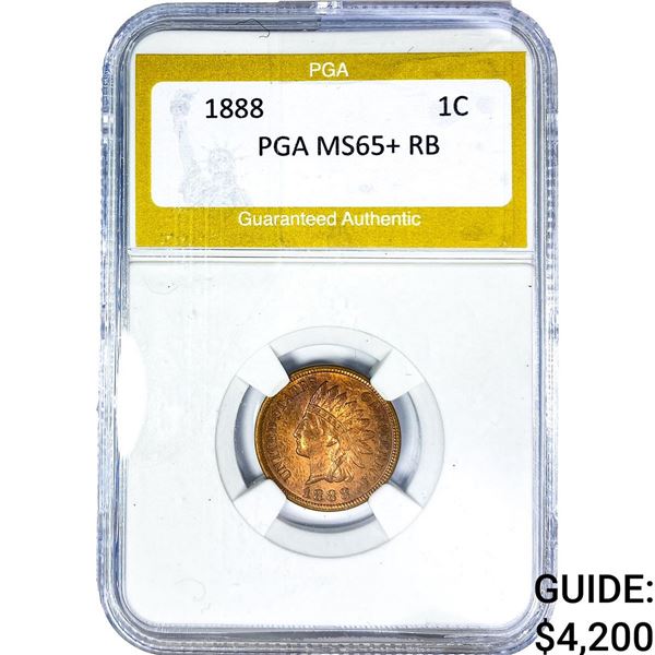 1888 Indian Head Cent PGA MS65+ RB