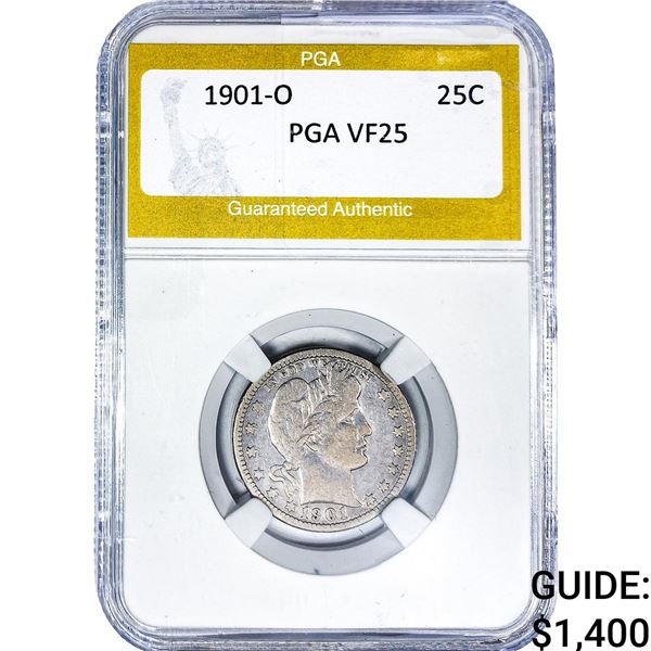 1901-O Barber Quarter PGA VF25