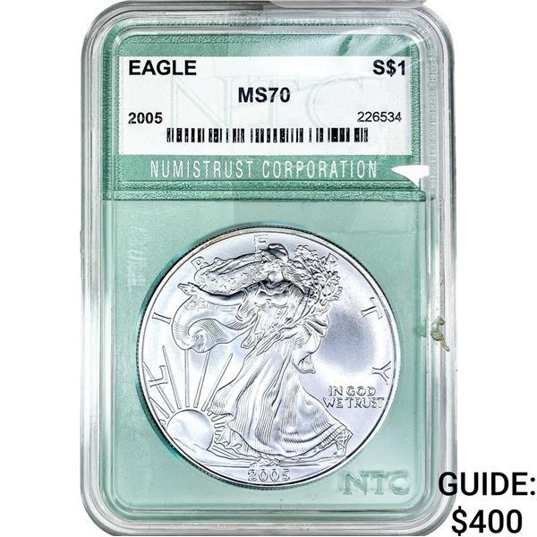 2005 Silver Eagle NTC MS70