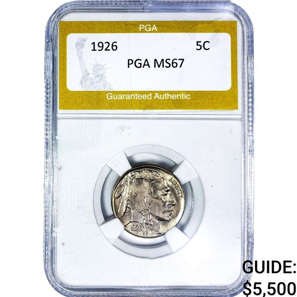 1926 Buffalo Nickel PGA MS67