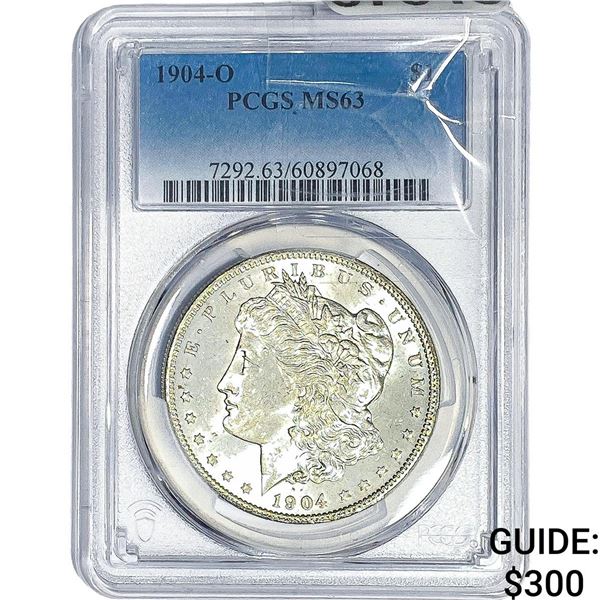 1904-O Morgan Silver Dollar PCGS MS63
