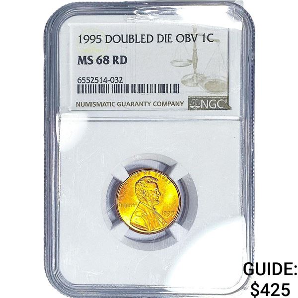 1995 Wheat Cent NGC MS68 RD