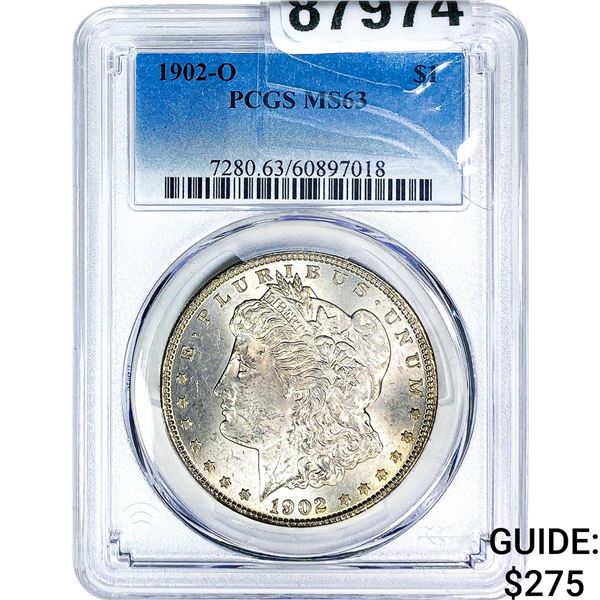 1902-O Morgan Silver Dollar PCGS MS63
