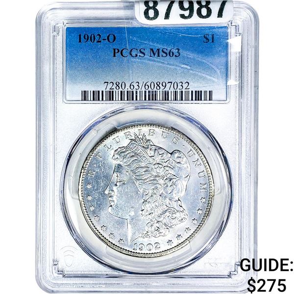 1902-O Morgan Silver Dollar PCGS MS63