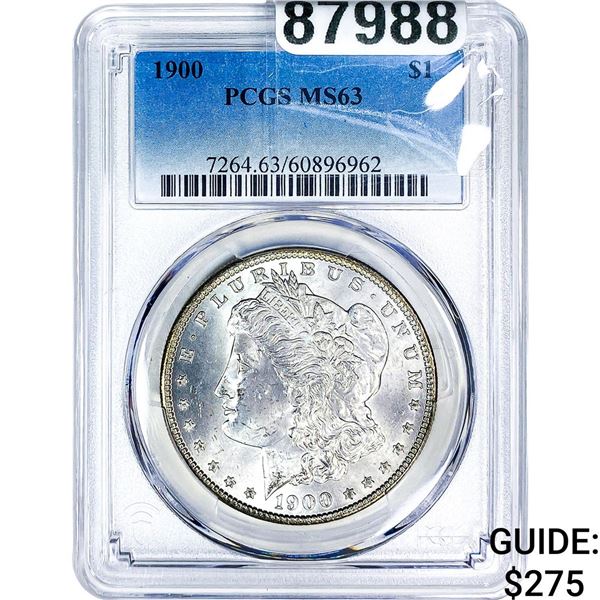 1900 Morgan Silver Dollar PCGS MS63