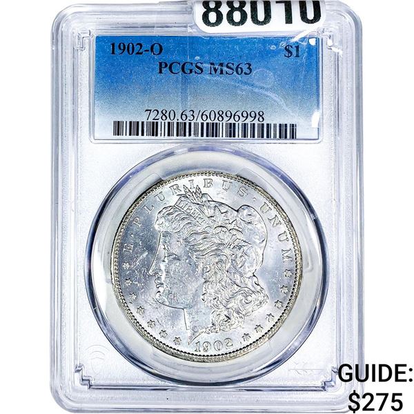 1902-O Morgan Silver Dollar PCGS MS63