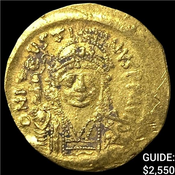 Byzantine Justin II 565-578 AD Gold Solidus