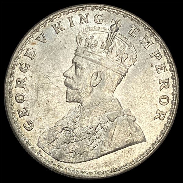 1919 British India Silver Rupee UNCIRCULATED