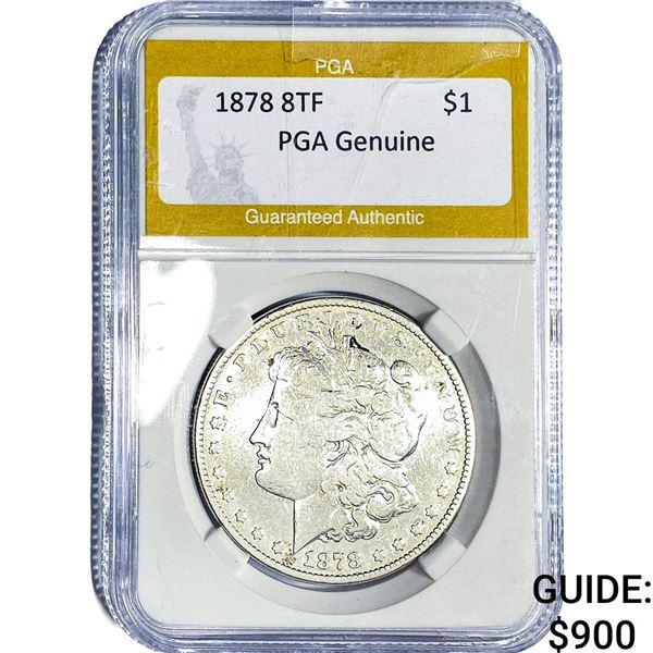 1878 8TF Morgan Silver Dollar PGA G