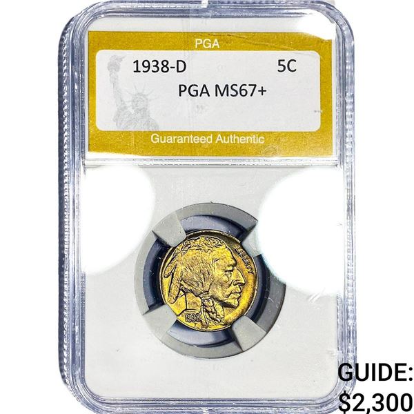 1938-D Buffalo Nickel PGA MS67+