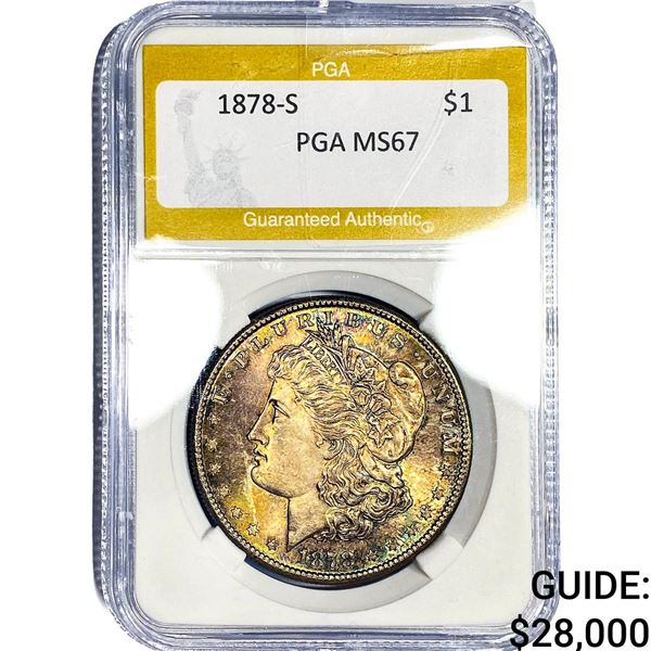 1878-S Morgan Silver Dollar PGA MS67