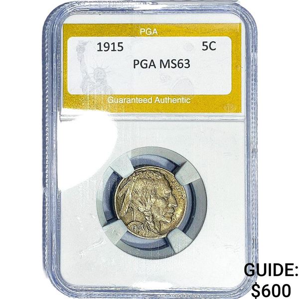 1915 Buffalo Nickel PGA MS63