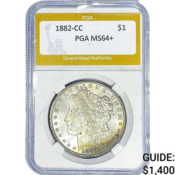 1882-CC Morgan Silver Dollar PGA MS64+