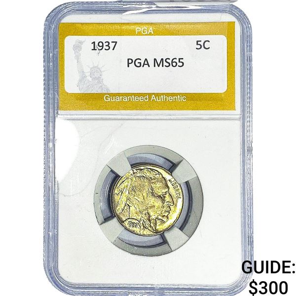 1937 Buffalo Nickel PGA MS65