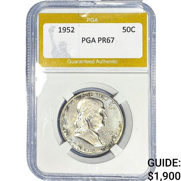 1952 Franklin Half Dollar PGA PR67