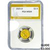 Image 1 : 1925-D $2.50 Gold Quarter Eagle PGA MS64