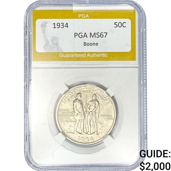 1934 Boone Half Dollar PGA MS67