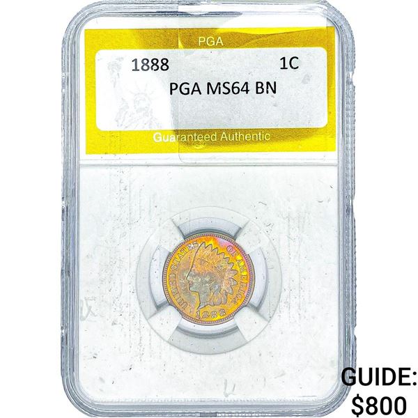 1888 Indian Head Cent PGA MS64 BN
