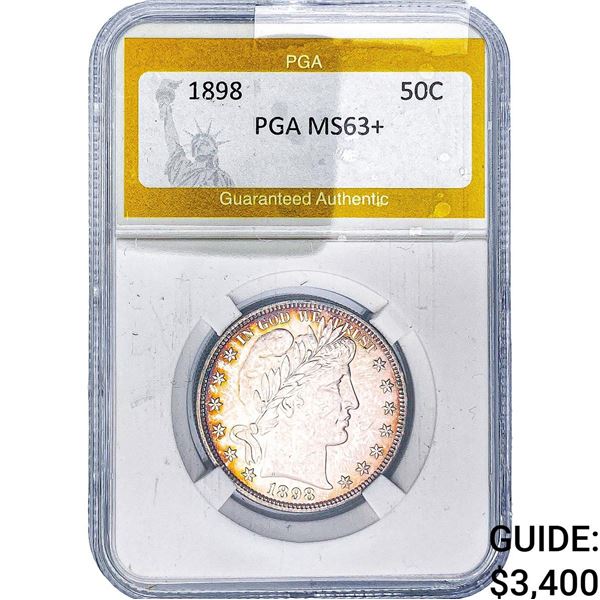 1898 Barber Half Dollar PGA MS63+