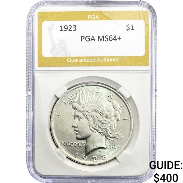 1923 Silver Peace Dollar PGA MS64+