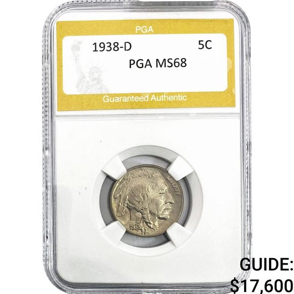1938-D Buffalo Nickel PGA MS68