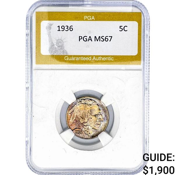 1936 Buffalo Nickel PGA MS67