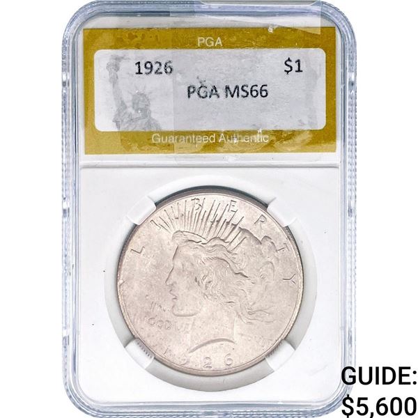 1926 Silver Peace Dollar PGA MS66