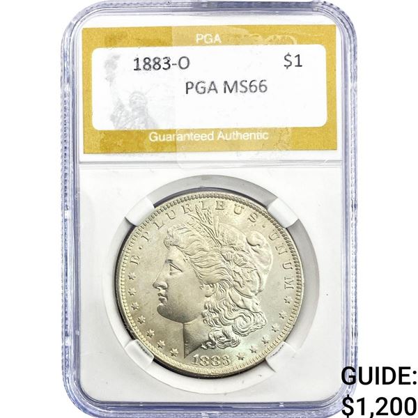 1883-O Morgan Silver Dollar PGA MS66