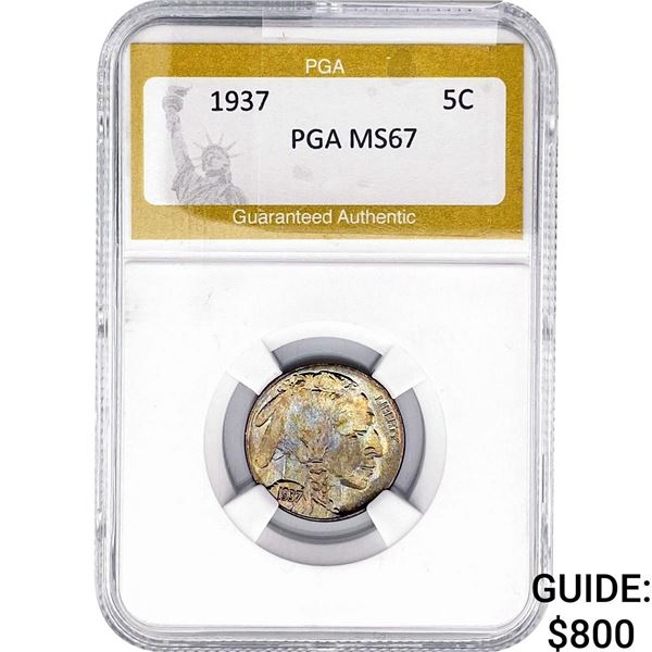 1937 Buffalo Nickel PGA MS67