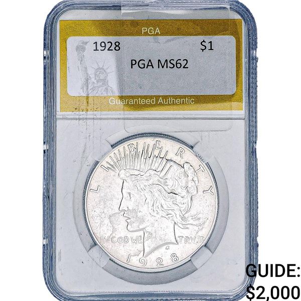 1928 Morgan Silver Dollar PGA MS62