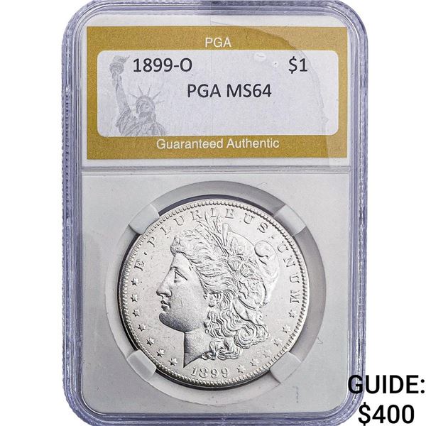 1899-O Morgan Silver Dollar PGA MS64