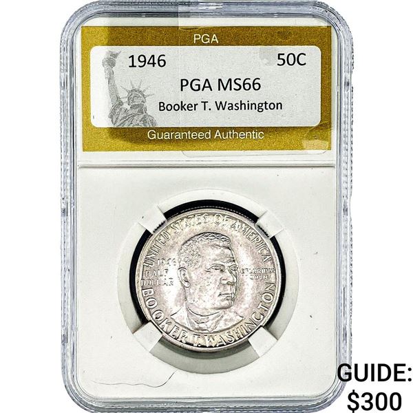 1946 Booker T Half Dollar PGA MS66