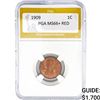 Image 1 : 1909 Wheat Cent PGA MS66+ RED