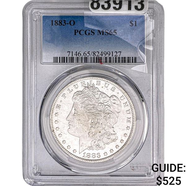 1883-O Morgan Silver Dollar PCGS MS65