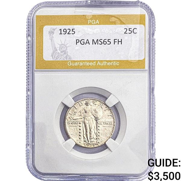 1925 Standing Liberty Quarter PGA MS65 FH