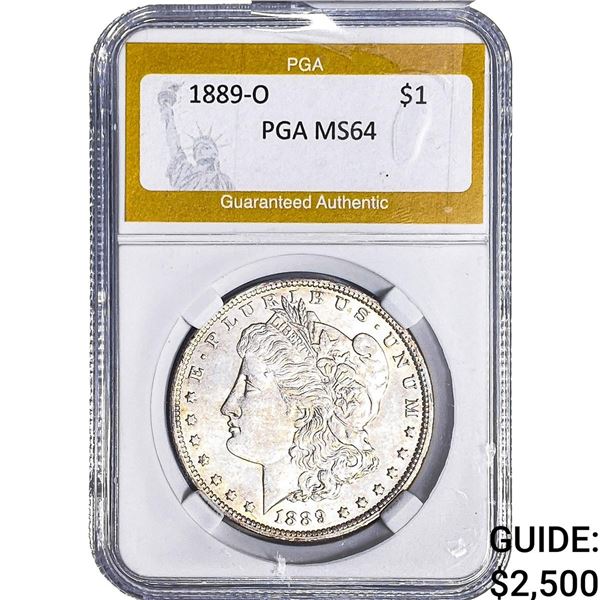 1889-O Morgan Silver Dollar PGA MS64