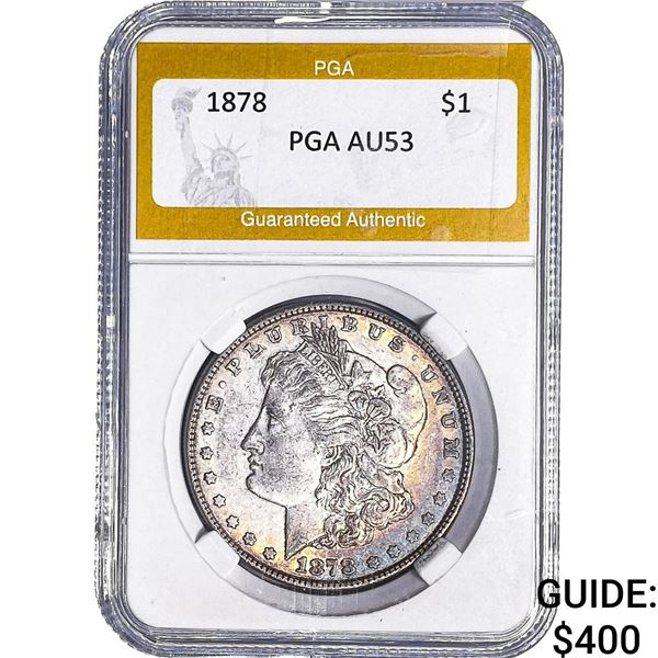 1878 Morgan Silver Dollar PGA AU53