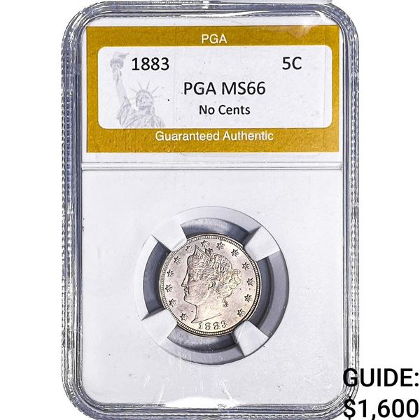 1883 Liberty Victory Nickel PGA MS66 No Cents