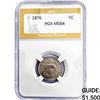 Image 1 : 1876 Shield Nickel PGA MS64