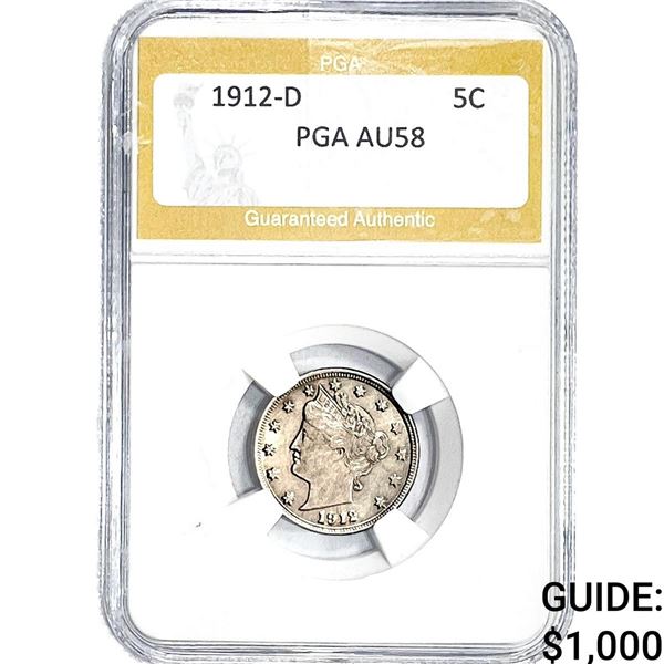 1912 Liberty Victory Nickel PGA AU58