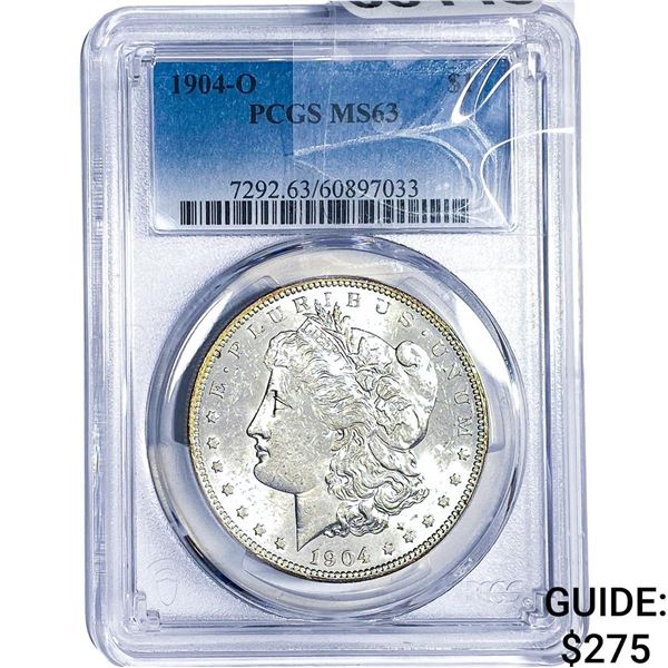 1904-O Morgan Silver Dollar PCGS MS63