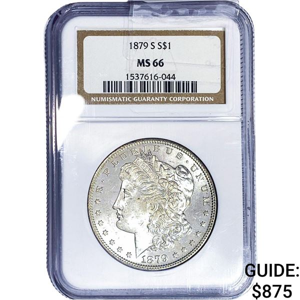 1879-S Morgan Silver Dollar NGC MS66