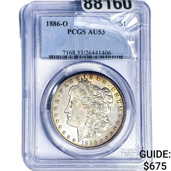 1886-O Morgan Silver Dollar PCGS AU53